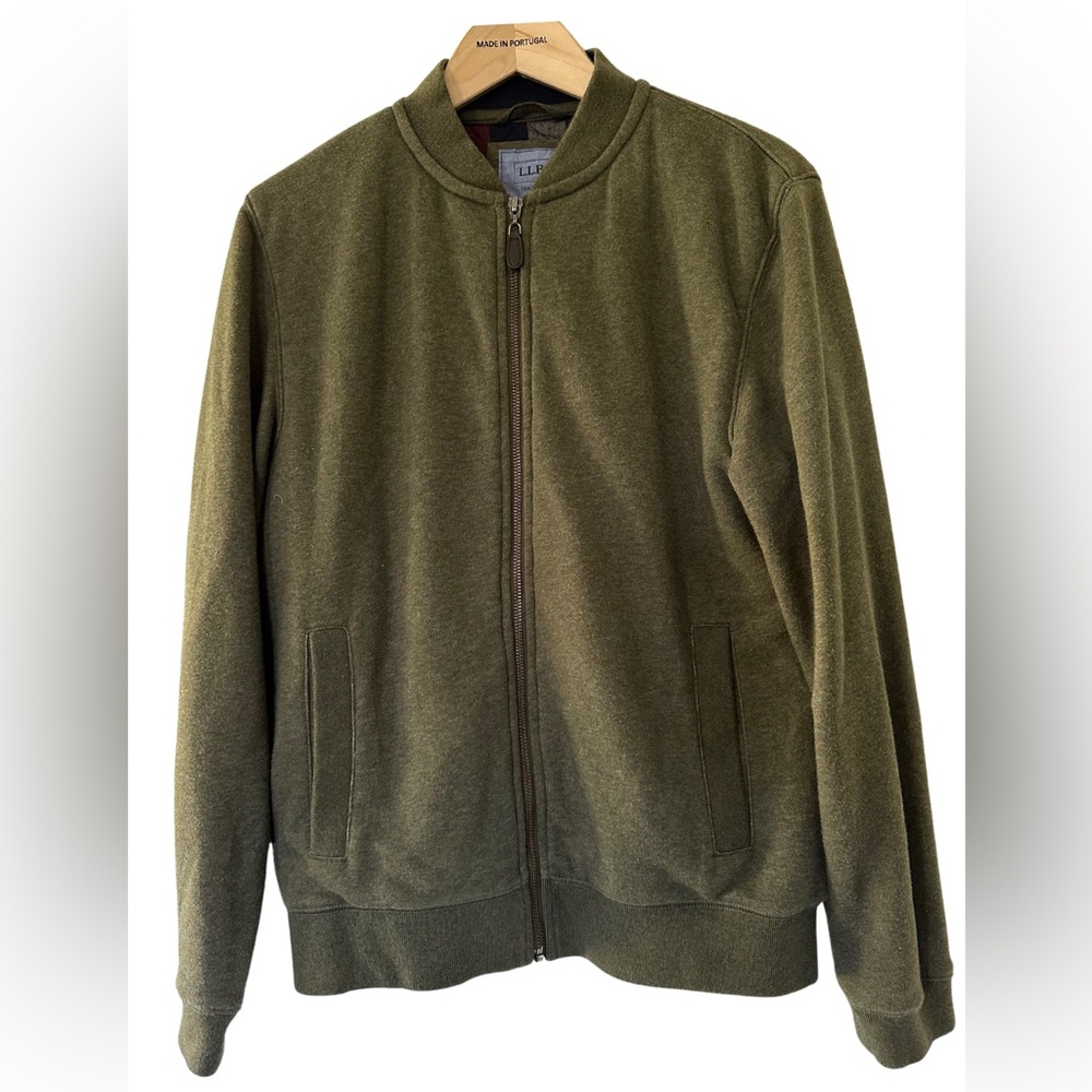 L.L. Bean Flannel-Lined Full-Zip Sweatshirt